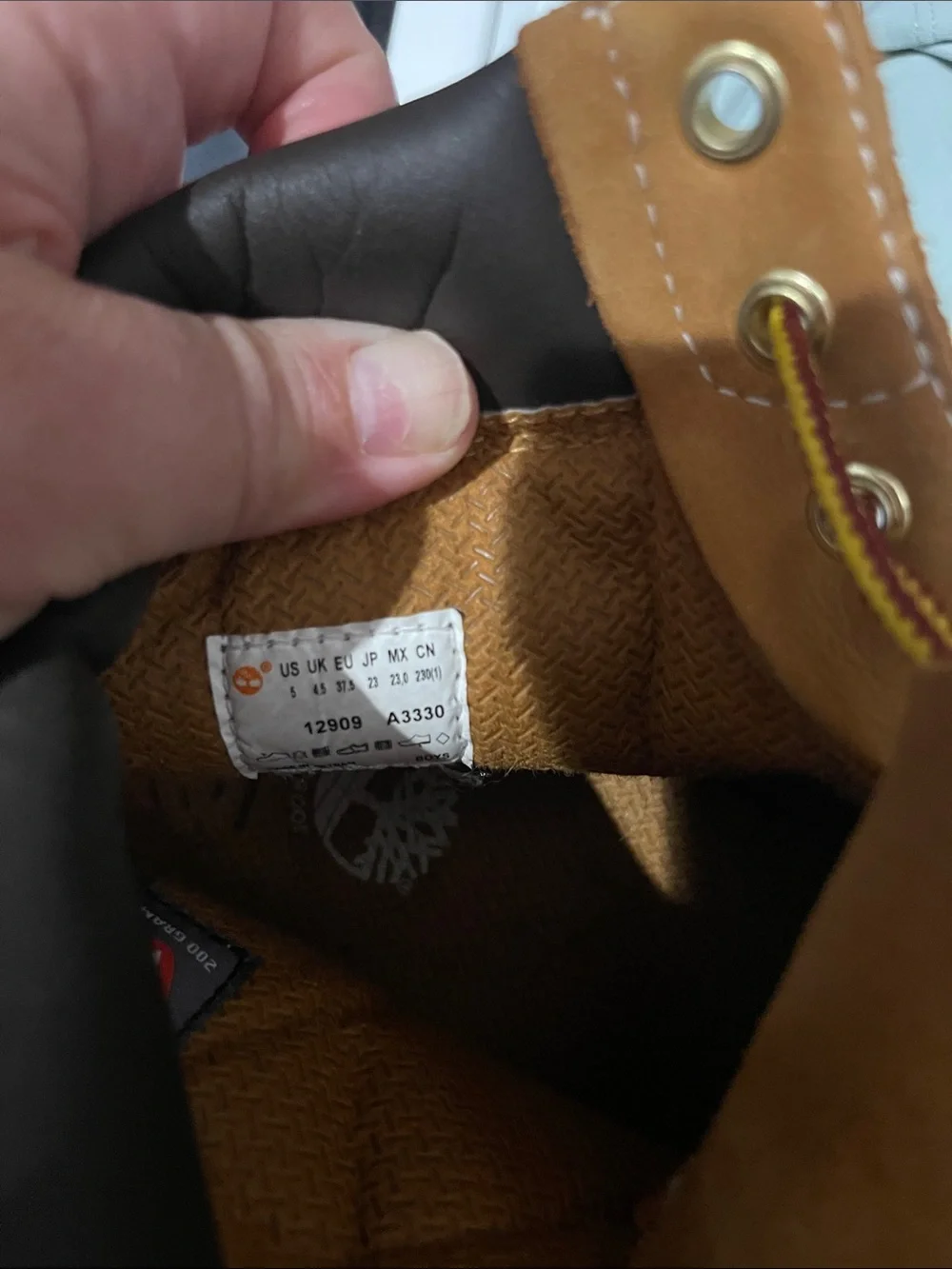 Timberland Wheat Brown Big Boy’s Lace-Up Work Boots